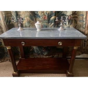 Empire Period Mahogany Console