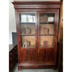 Large Mahogany Bookcase From The Restoration Period