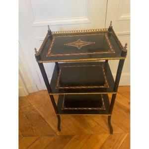 Napoleon III Period Three-tiered Coffee Table With Inlays