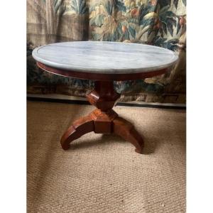 Mahogany Pedestal Table From The End Of The Empire Period