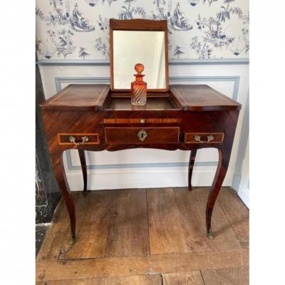 Louis XV Style Rosewood Marquetry Dressing Table