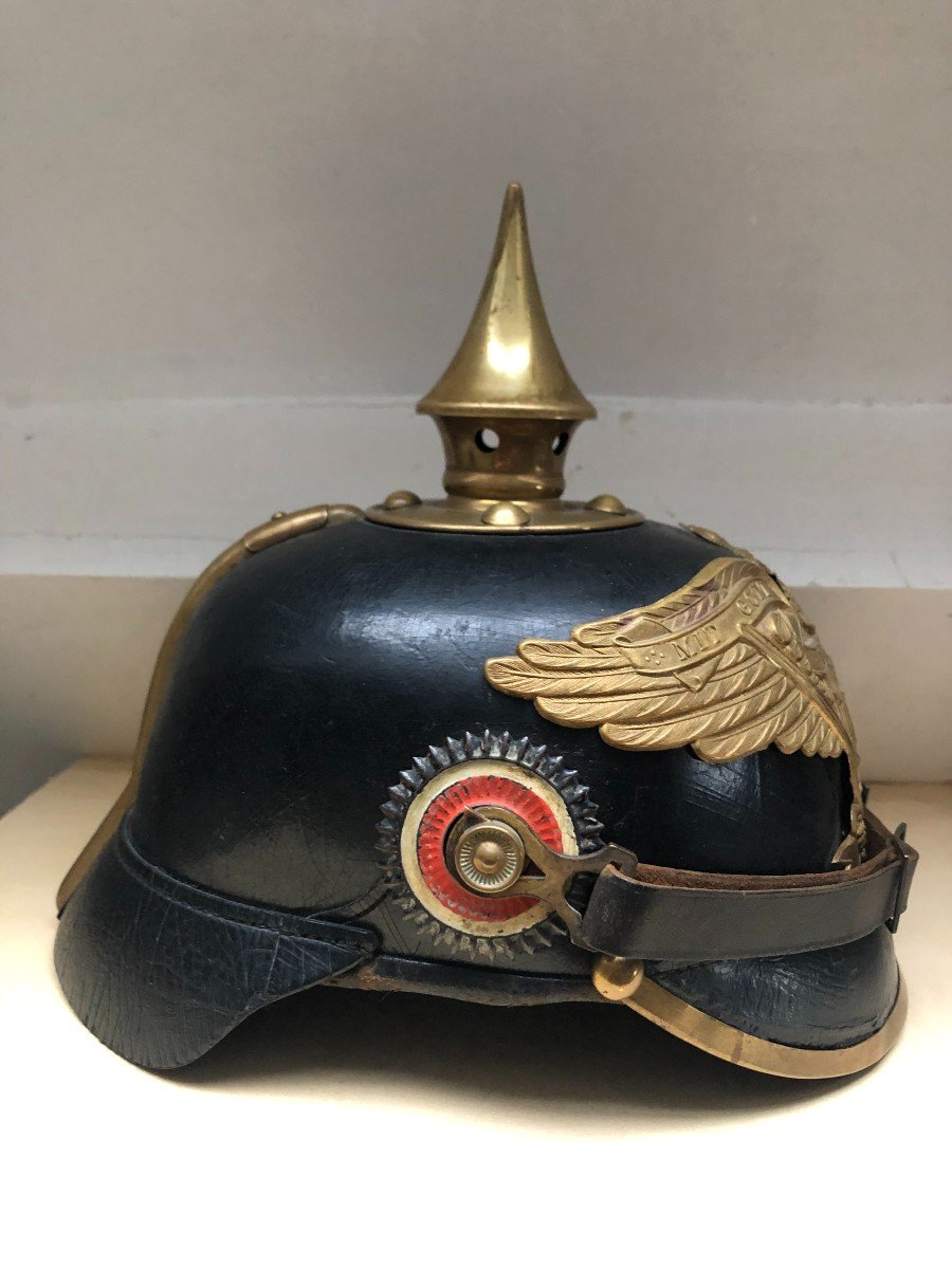 Casque à Pointe, Spike Helmet, Pickelhaube, Prusse Du 9° Grenadier : Colberg-photo-4