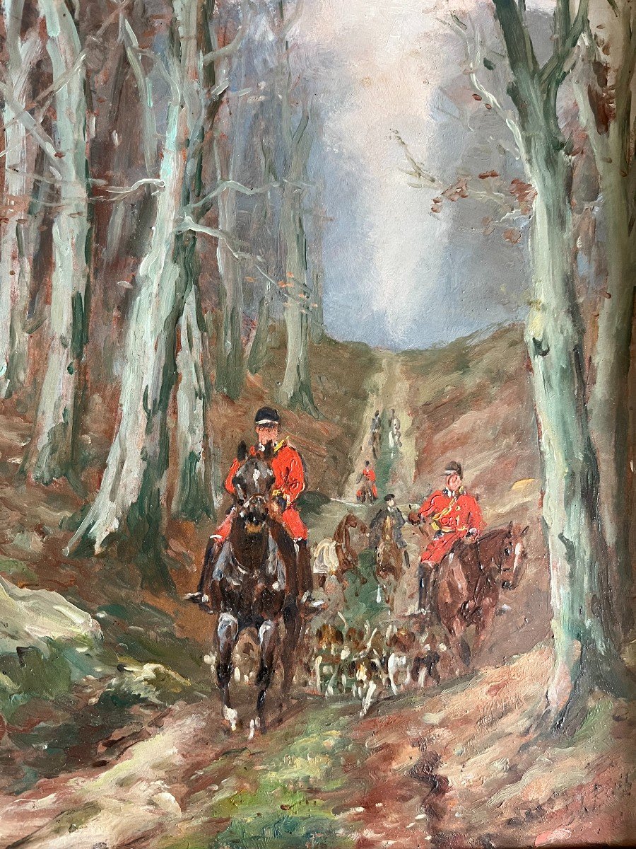 Baron Karl Reille, Scène De Chasse, Rallye Bonnelles, Duchesse d'Uzés