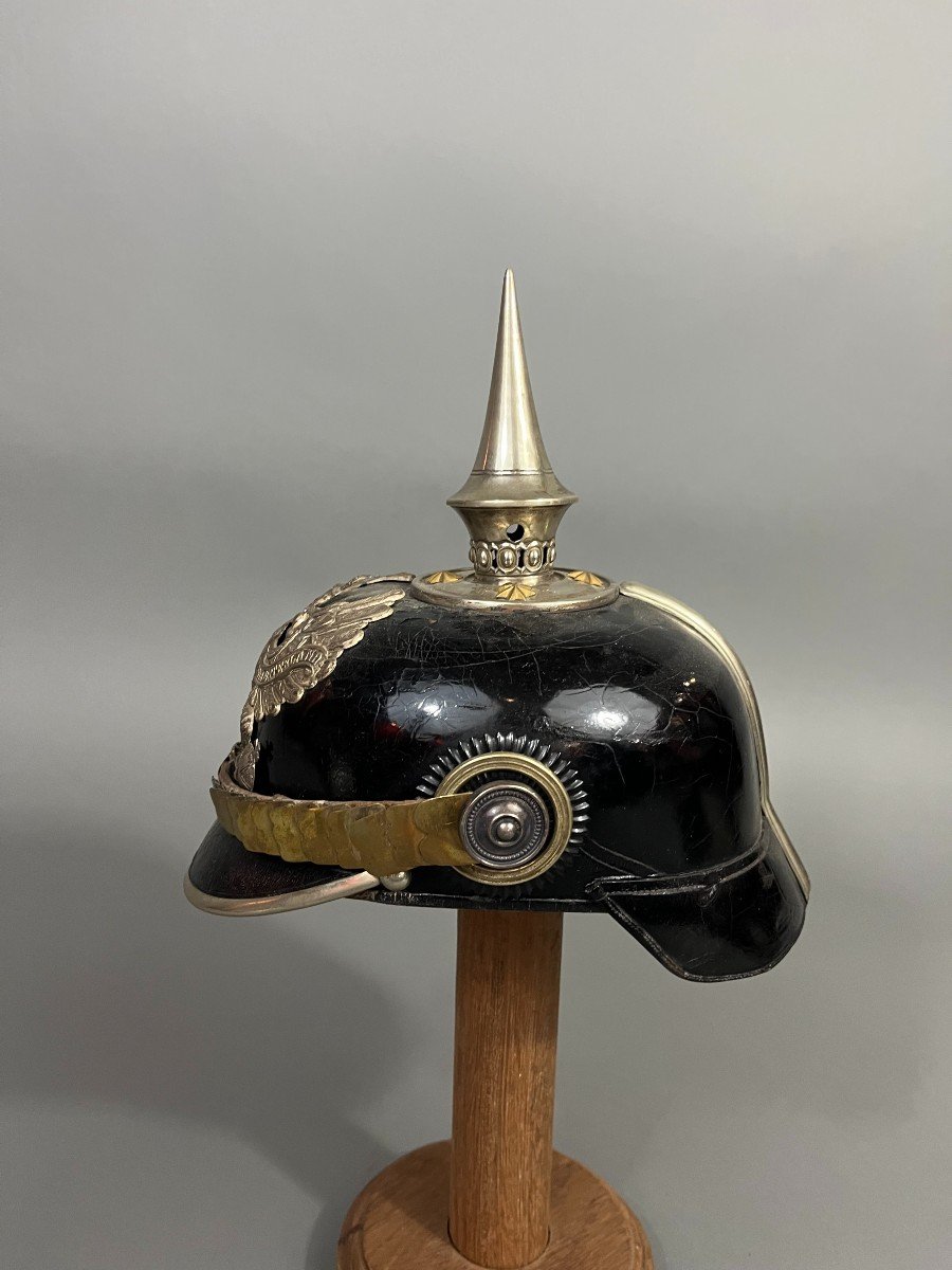 Casque à Pointe d'Officier Prussien, spikedhelmet, Pickelhaube-photo-2