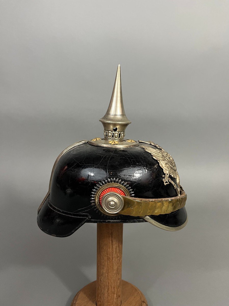 Casque à Pointe d'Officier Prussien, spikedhelmet, Pickelhaube-photo-4