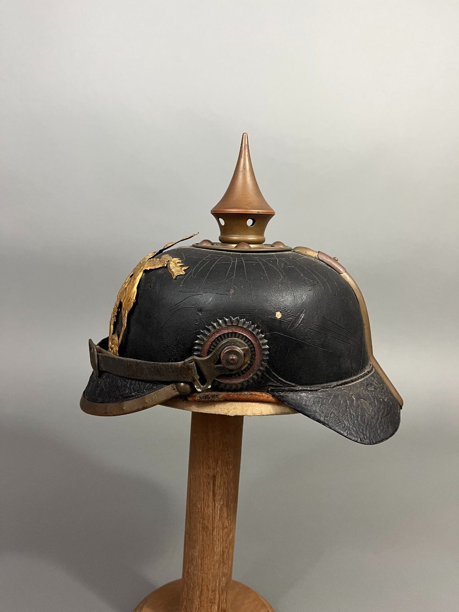 Casque à Pointe De Troupe, spikedhelmet, pickelhaube, Wurtemberg-photo-2