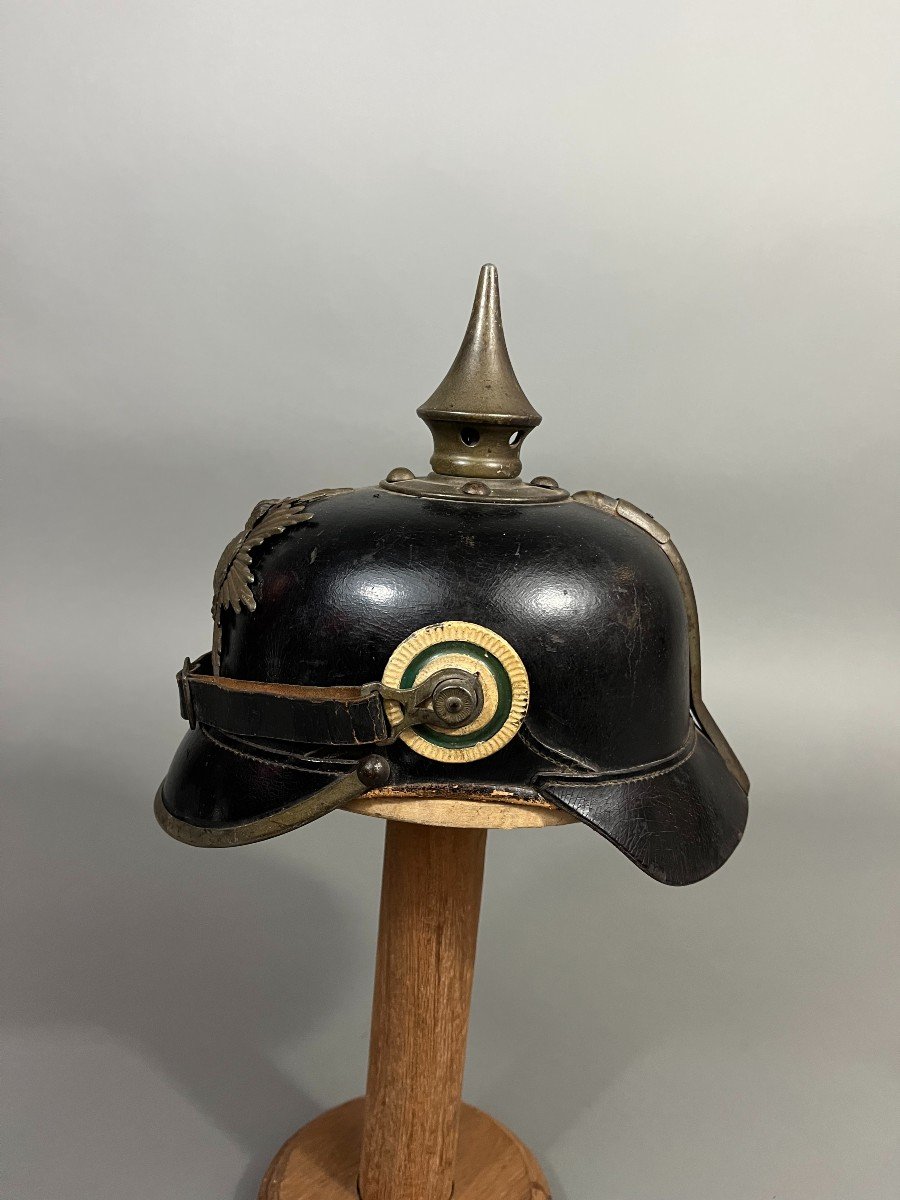 Casque à Pointe, Spikehelmet, Pickelhaube, Saxe-photo-2