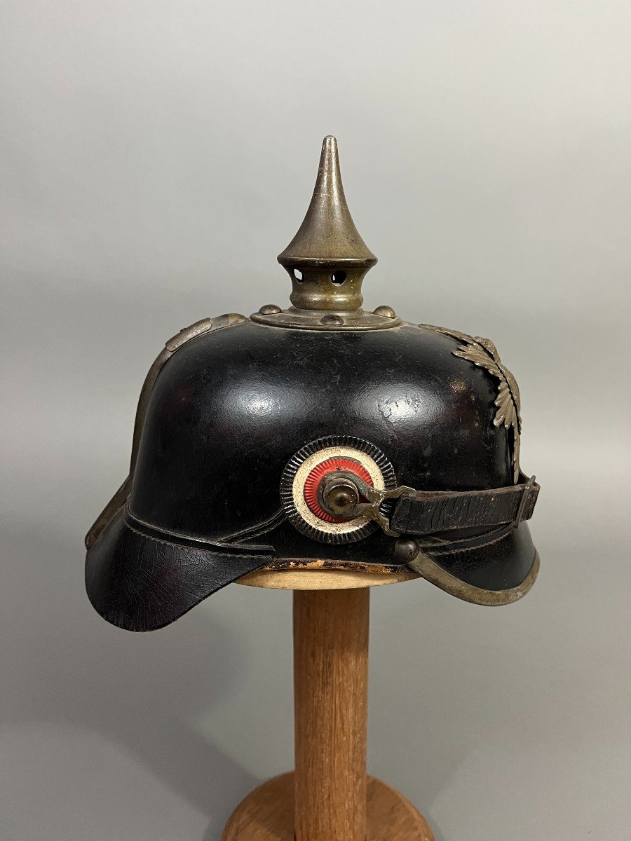 Casque à Pointe, Spikehelmet, Pickelhaube, Saxe-photo-3