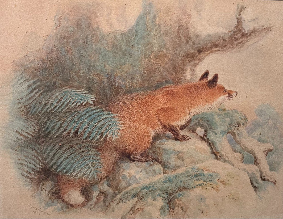 Henrich Leutemann: The Fox On The Lookout 