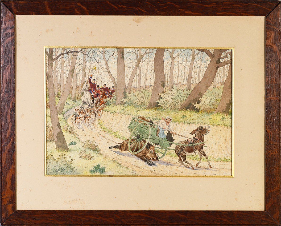 Georges Laroque, Chasse à Courre Humoristique, Vénerie. Sanglier