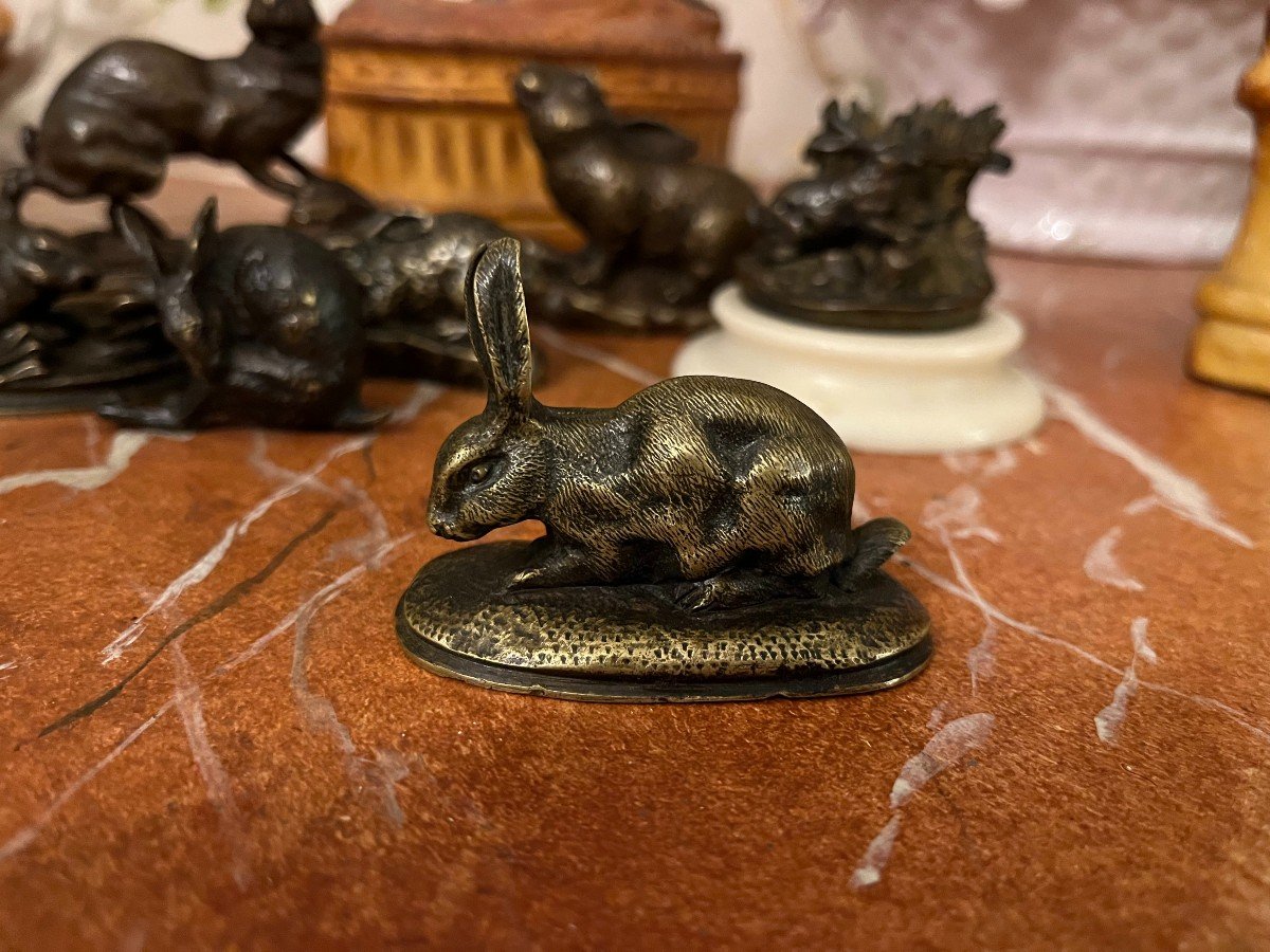 Animal Bronze, Hare In The Taste Of Barye