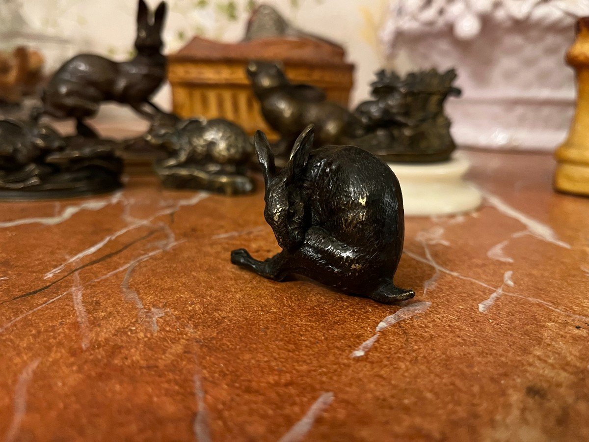 Animal Bronze, Hare At The Toilet-photo-2