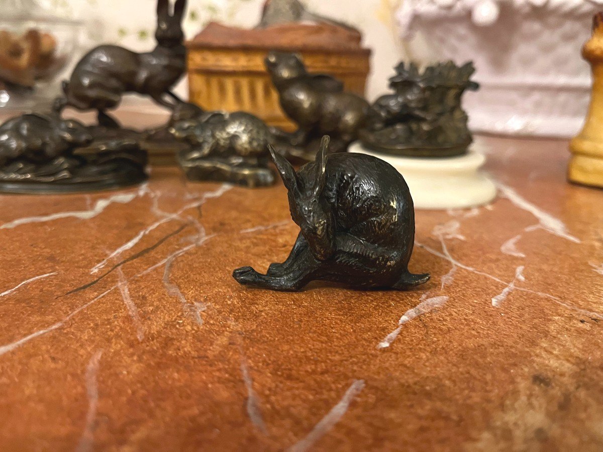 Animal Bronze, Hare At The Toilet