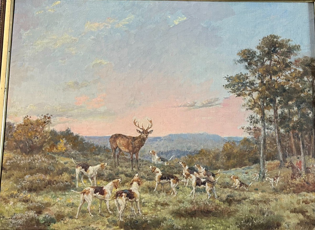 Paul Tavernier, Chasse à Courre, Fontainebleau