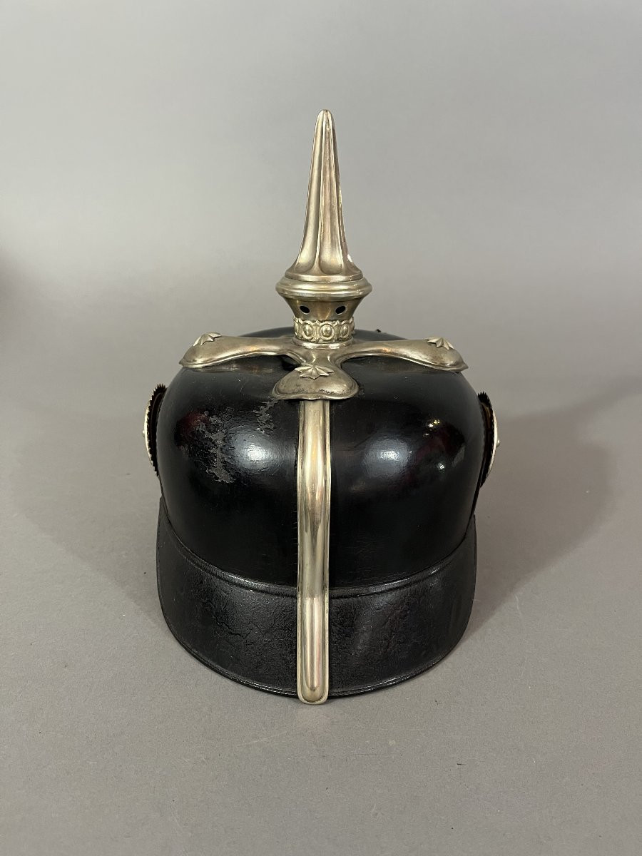 Casque à Pointe Officier Bavarois De La Garde-photo-1