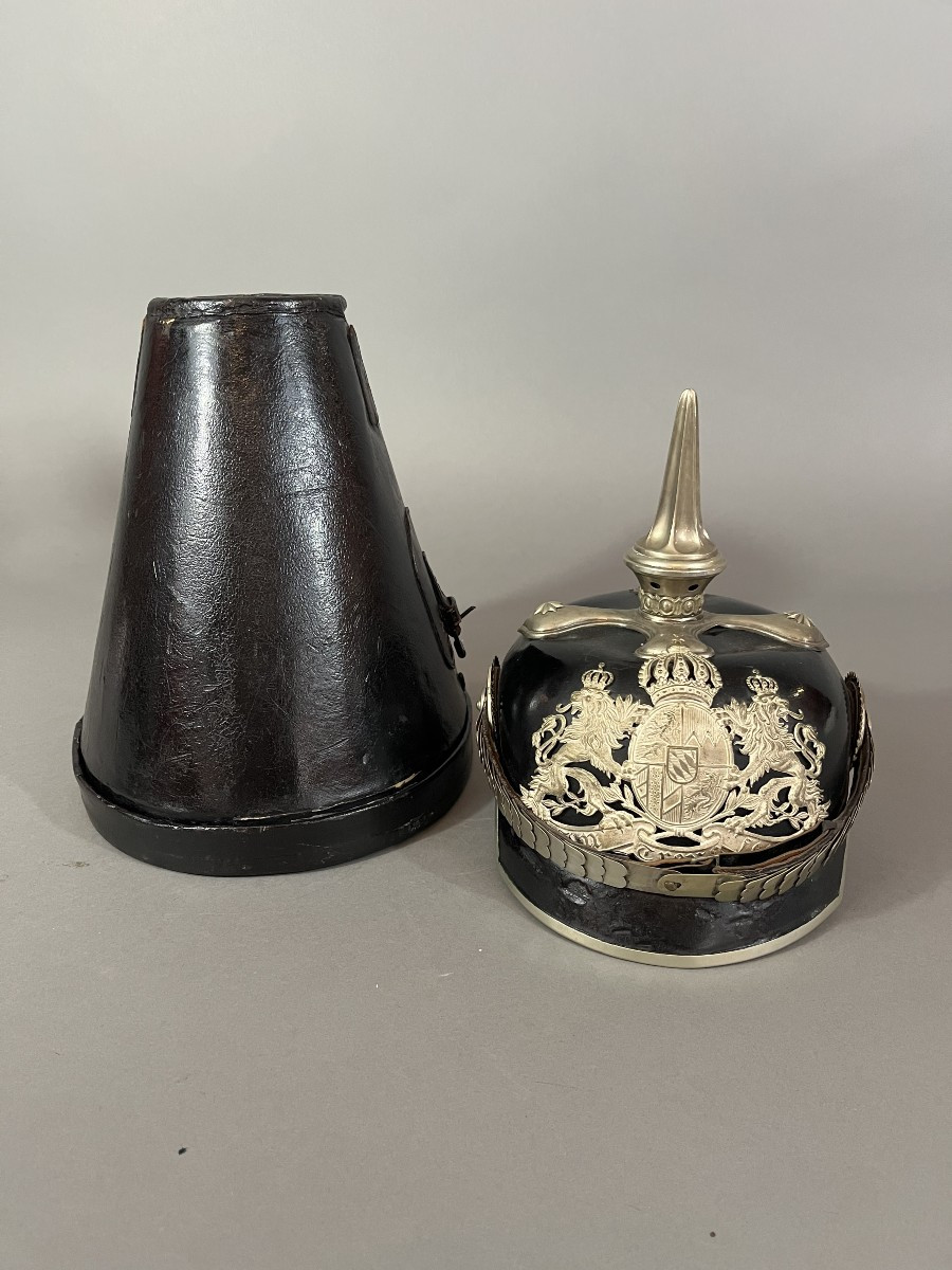 Bavarian Guard Officer's Spiked Helmet