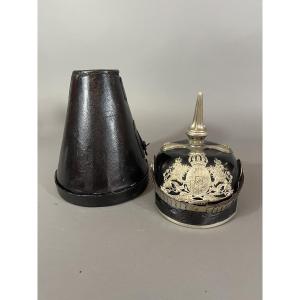 Casque à Pointe Officier Bavarois De La Garde