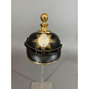 Casque à Pointe De Sous Officier d'Artillerie Saxon