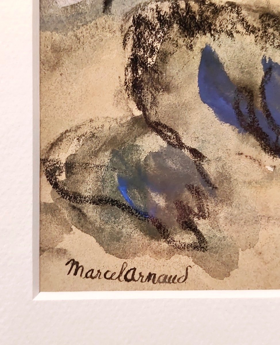 Marcel Arnaud (1877-1956)  "le Pilon du Roy" Aquarelle signée avec Cachet d'Atelier -photo-3