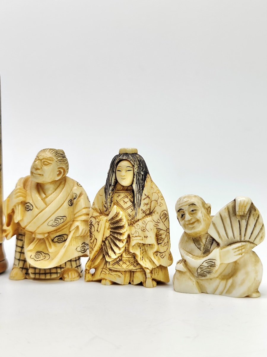 Netsuke And Umbrella Handle Collection 19th Century Japan Meiji Period (1868-1912) -photo-4