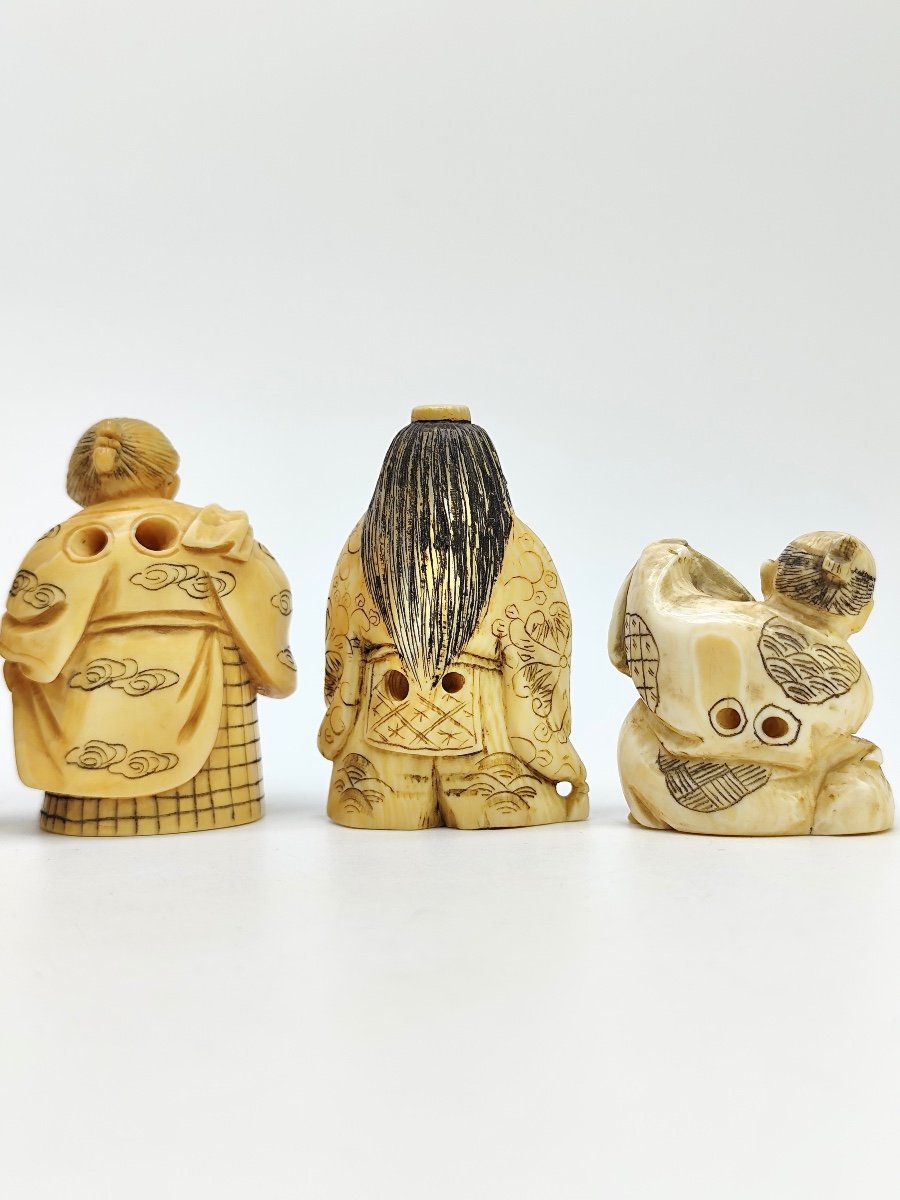 Netsuke And Umbrella Handle Collection 19th Century Japan Meiji Period (1868-1912) -photo-7