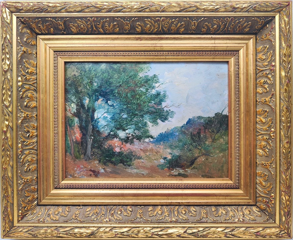 Barthélemy Niollon (1849-1927) Garrigue Landscape