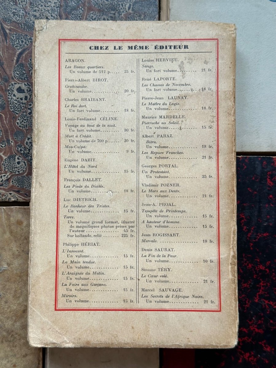 Louis Ferdinand Celine "Bagatelles pour un Massacre" Denoël 1937 ouvrage dédicacé-photo-8