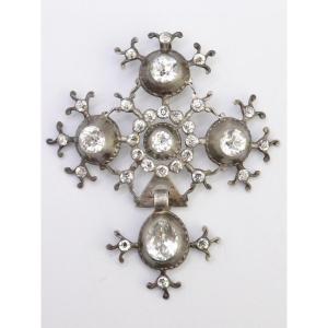 Norman Saint Lô Cross In Solid Silver From The 19th Century