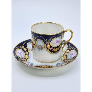 Tasse et sous Tasse en Porcelaine de Sèvres époque XIXe