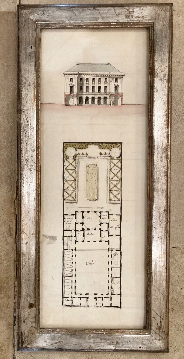 Dessin d'Architecture, Fin Du 18e Siècle-photo-2