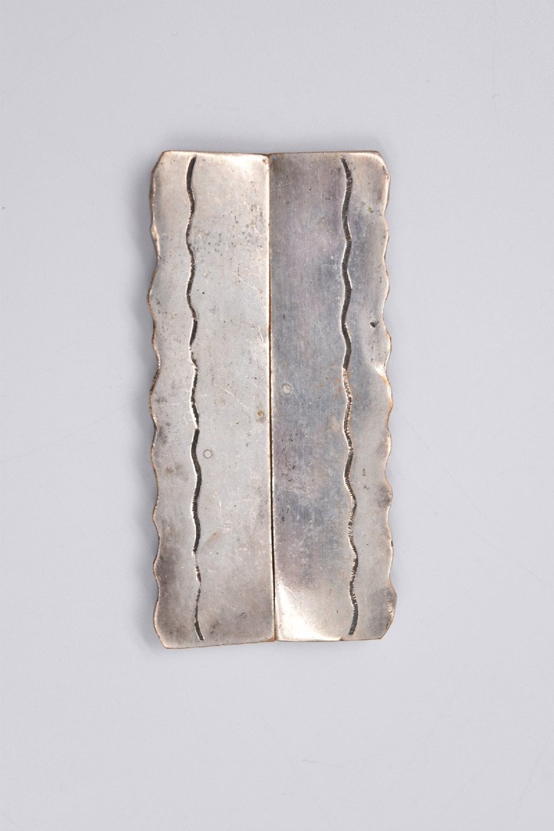 Line Vautrin: Belt Buckle In Silver Bronze-photo-2