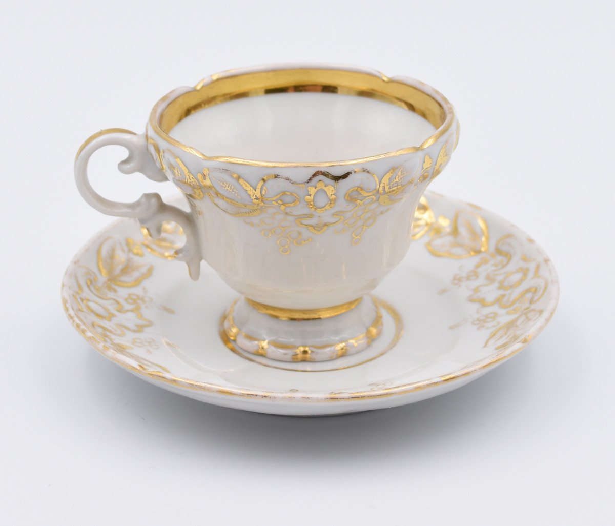 Paris Porcelain Cup And Saucer Louis Philippe XIX