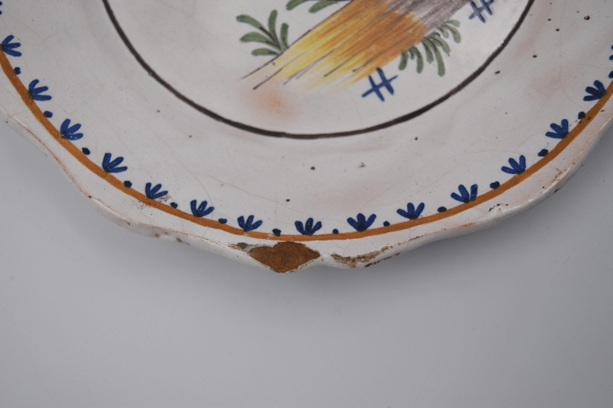 Plate With Revolutionary Decor In Earthenware From Nevers May Peace Reign Here-photo-1