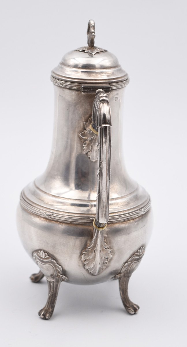 Teapot Jug In Sterling Silver Minerva Louis XVI Style-photo-3