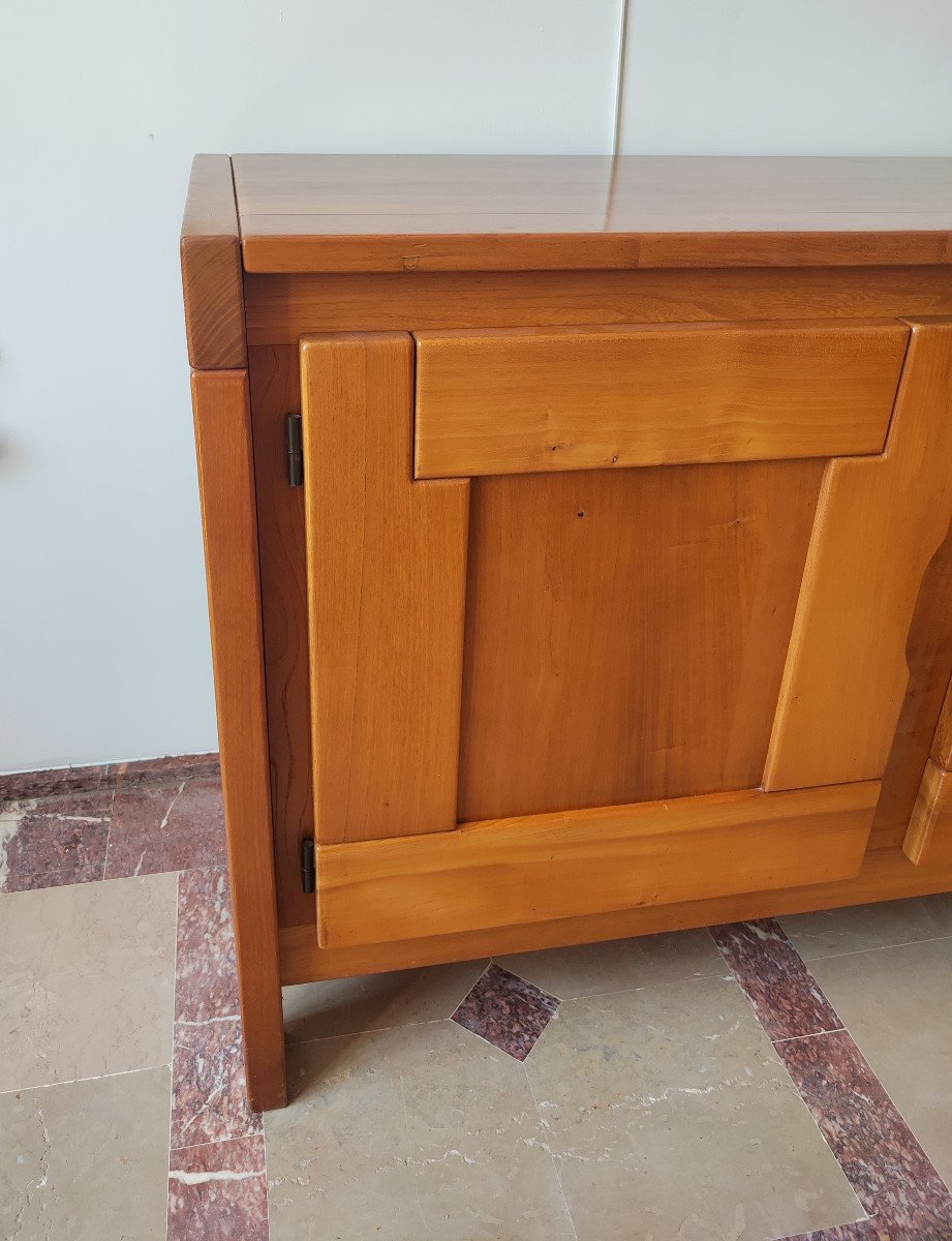 Maison Regain, Elm Sideboard Circa 1960-photo-2