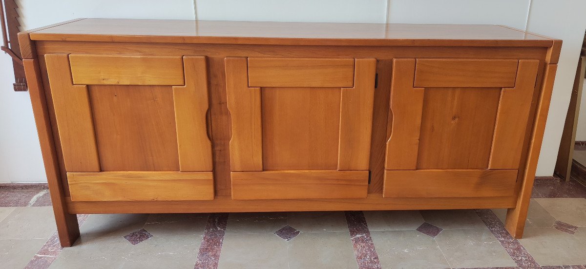 Maison Regain, Elm Sideboard Circa 1960