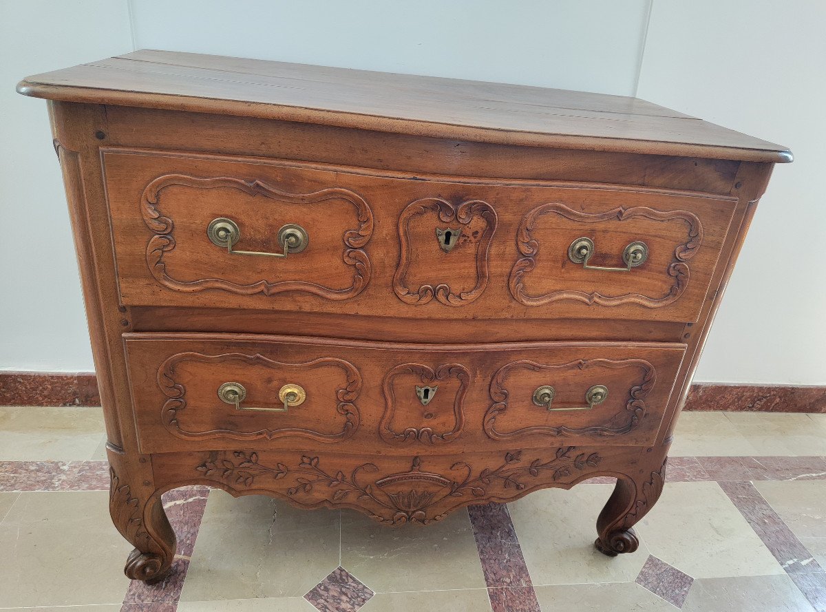 Ancienne Commode Provencale En Noyer-photo-4