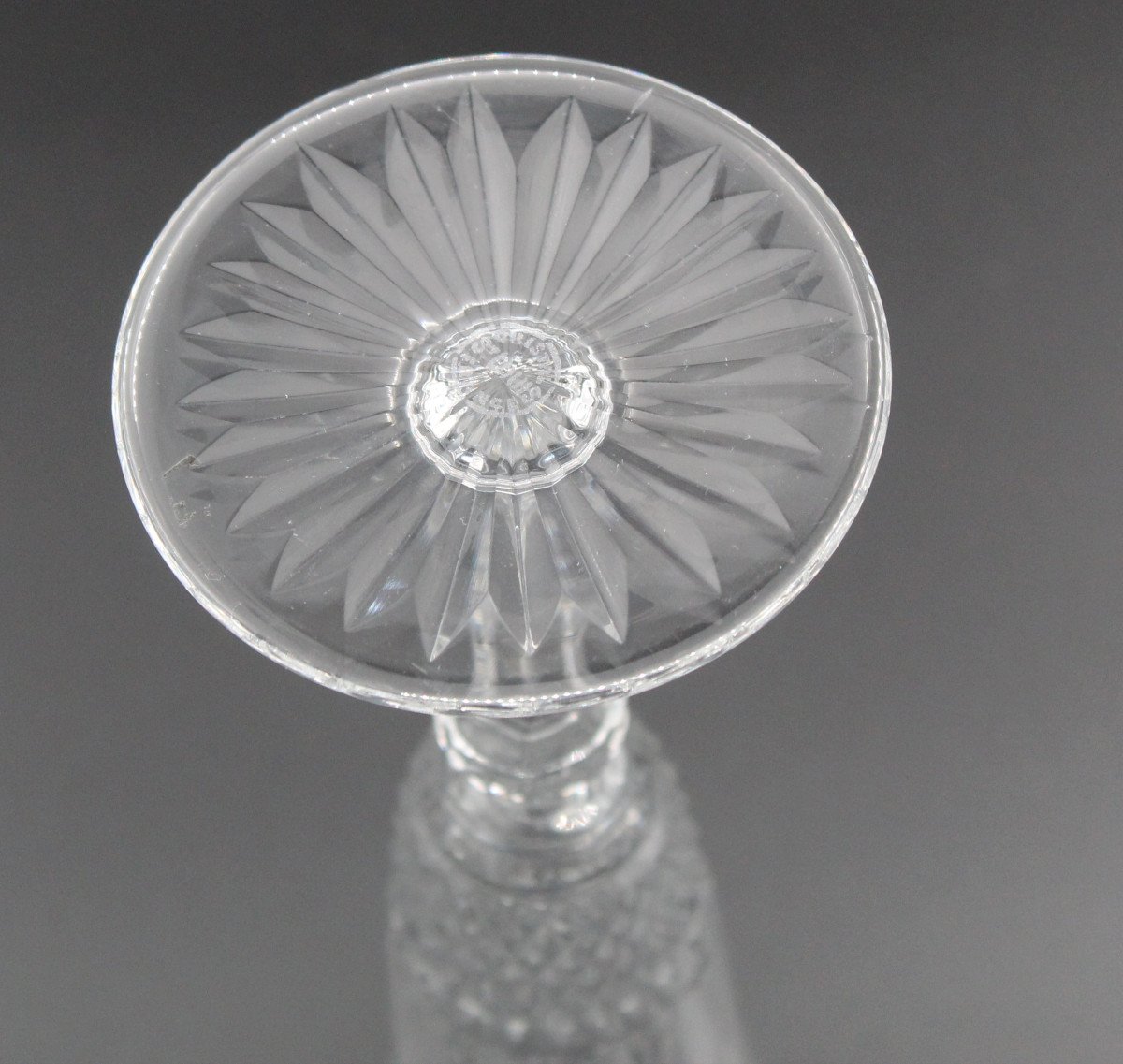 6 Saint Louis Crystal Champagne Flutes Tommy Model H = 20.5 Cm-photo-4