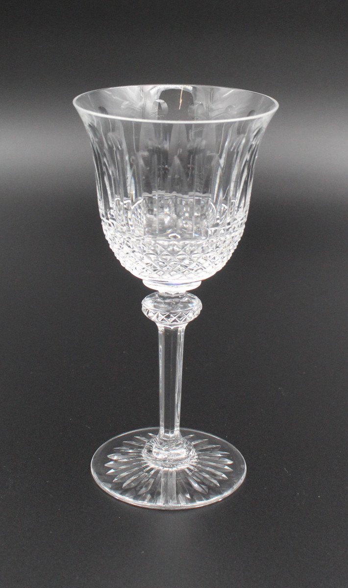 6 Verres A Eau En Cristal De Saint Louis Modele Tommy H = 18 Cm-photo-4