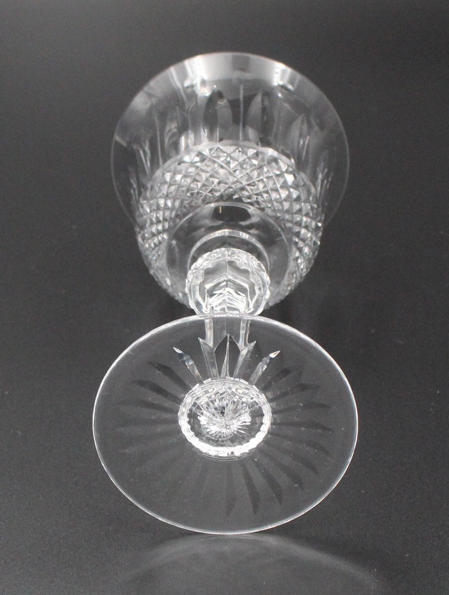 6 Verres A Eau En Cristal De Saint Louis Modele Tommy H = 18 Cm-photo-3