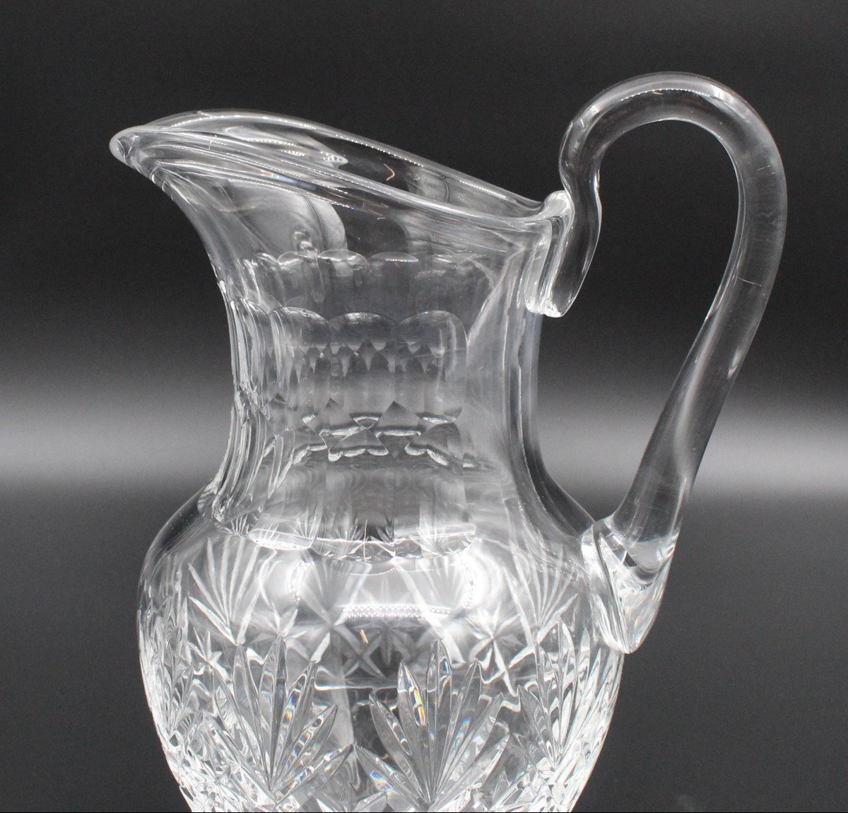 Saint-louis Crystal Water Jug Massenet Model H= 27 Cm-photo-2