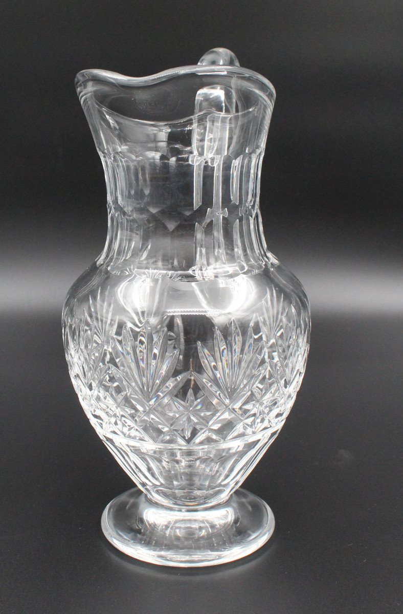 Saint-louis Crystal Water Jug Massenet Model H= 27 Cm-photo-4