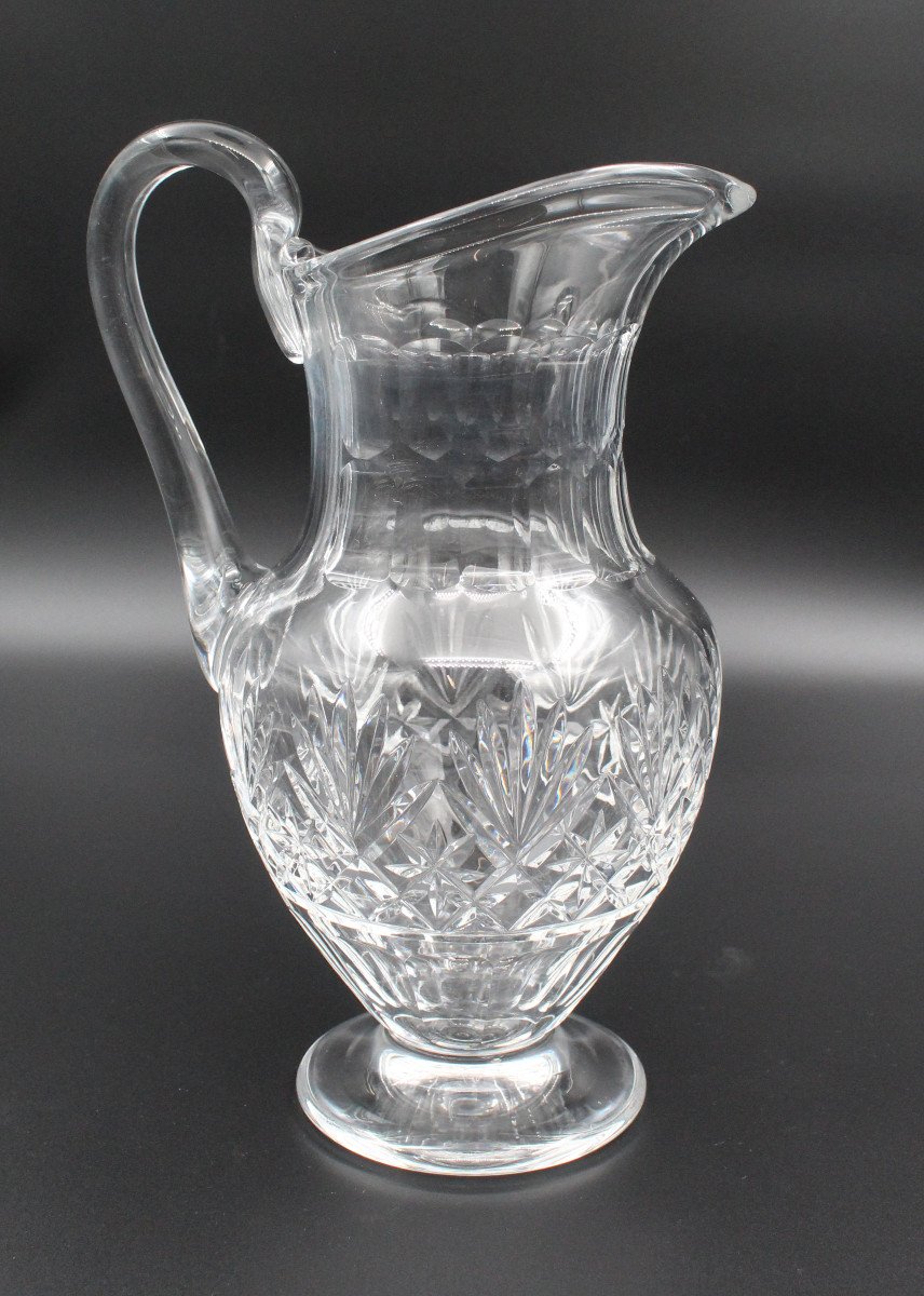 Saint-louis Crystal Water Jug Massenet Model H= 27 Cm-photo-1