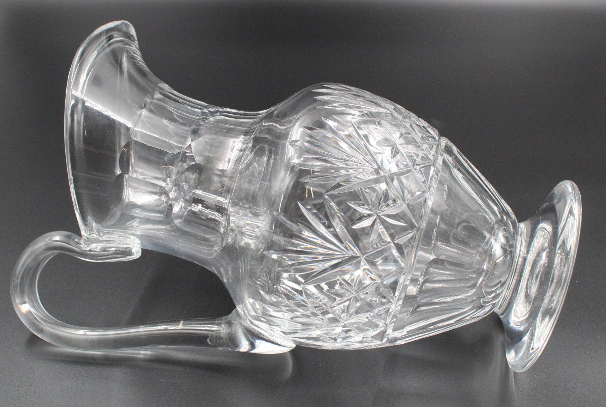 Saint-louis Crystal Water Jug Massenet Model H= 27 Cm-photo-2