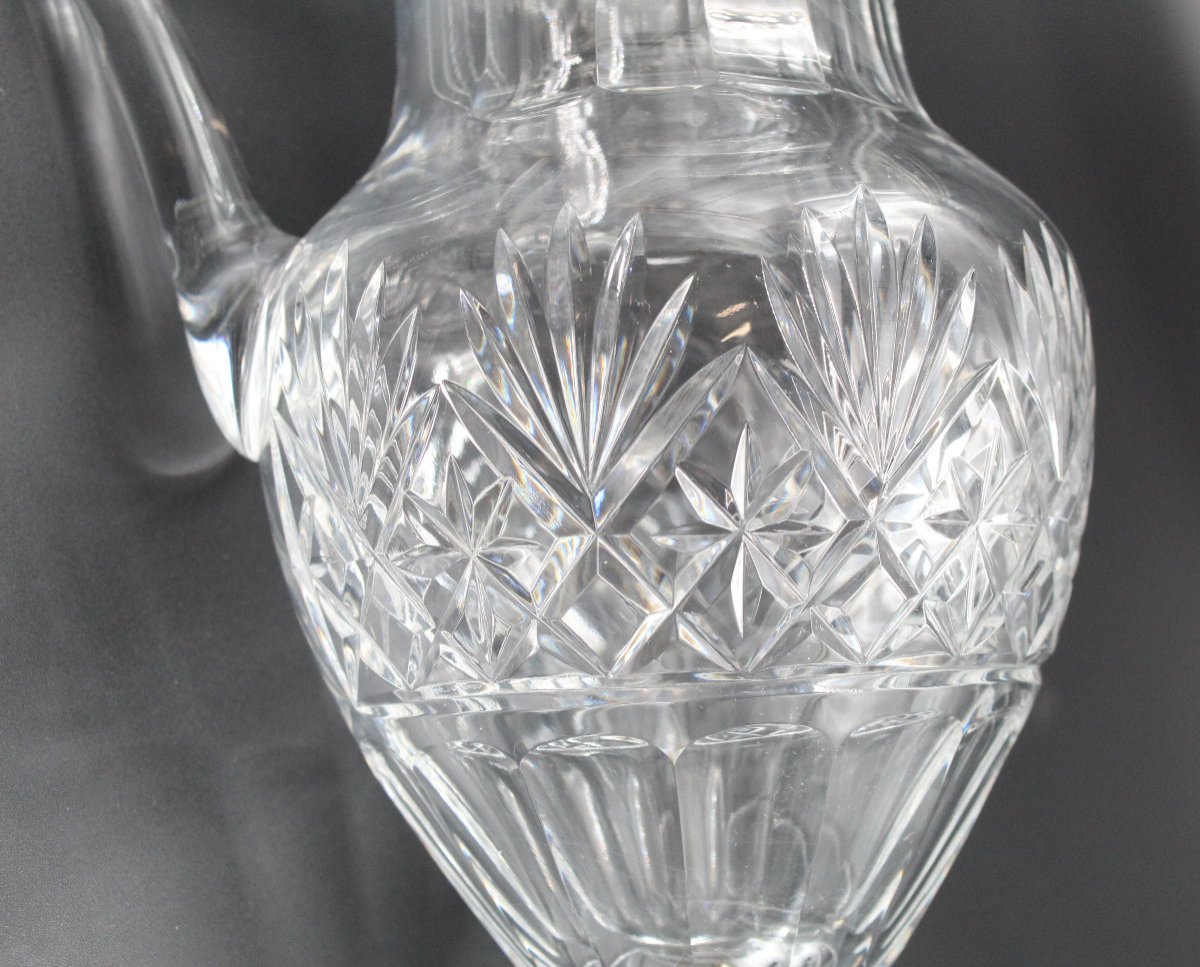 Saint-louis Crystal Water Jug Massenet Model H= 27 Cm-photo-3