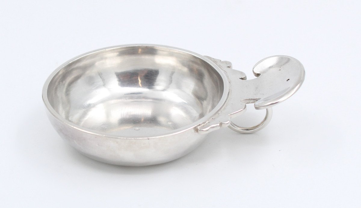 Taste Vin In Solid Silver 18th Century With Name-photo-1