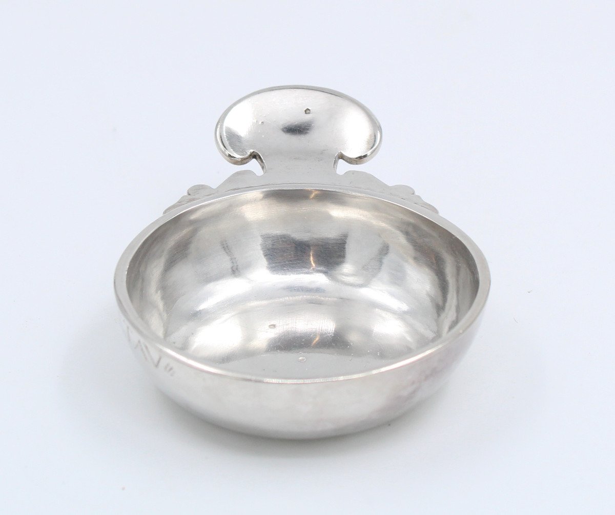 Taste Vin In Solid Silver 18th Century With Name-photo-2