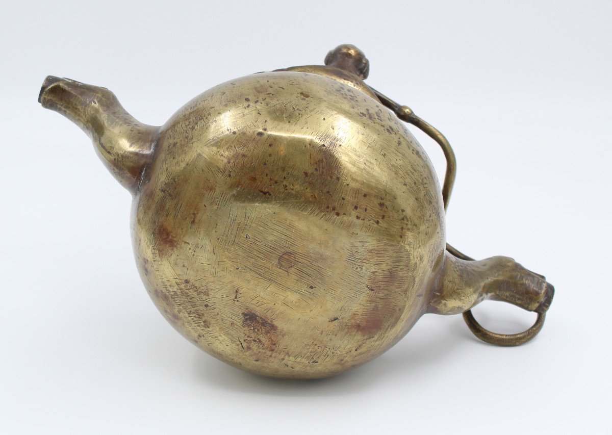 Bronze Ladle With Two Zoomorphic Pouring Spouts, Late Period-photo-3