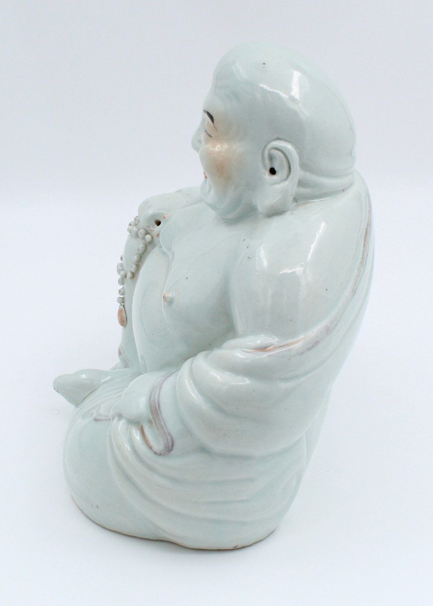 Grand Bouddha En Porcelaine Chine H= 25.5 Cm-photo-1