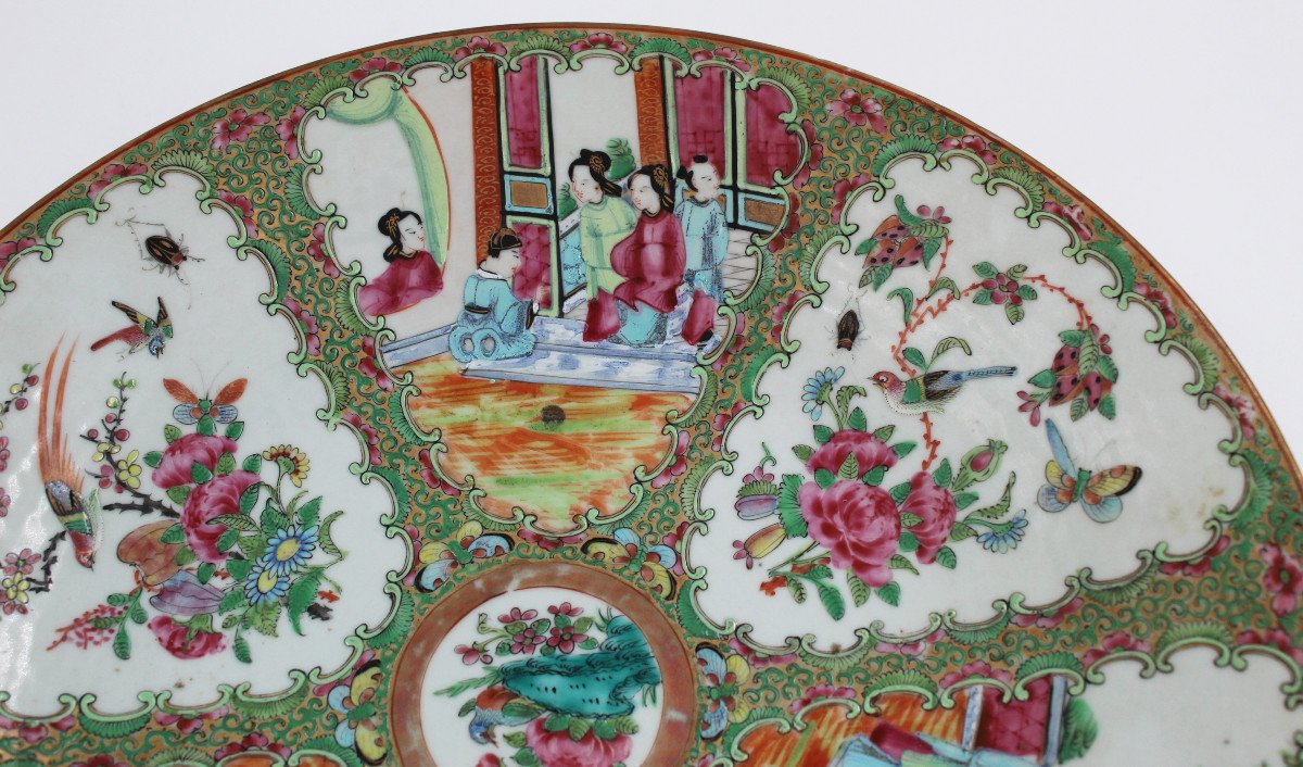 China Large Canton Porcelain Dish 34 Cm -photo-4